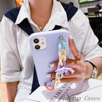 Brățară curcubeu Urs Moale Silicon Telefon Caz Pentru iphone 12 6 6S 7 8 Plus X XR XS 11 Pro Max SE 2020 Pentru Samsung S21 Acoperi capa