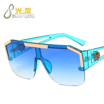 Mare pătrat ochelari de soare femei bărbați 2020 uv400 înaltă calitate polarizat ochelari de soare futurist mare supradimensionate oculos de sol feminino