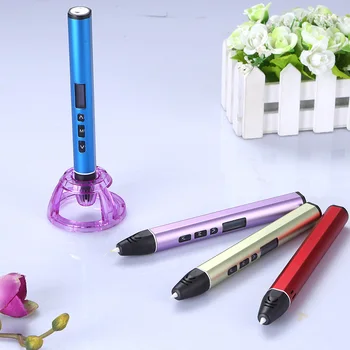 Multi-funcție pen 3D, unul-faceți clic pe comutare de înaltă și joasă temperatură, interesant imaginatia copiilor pictura 3D pen