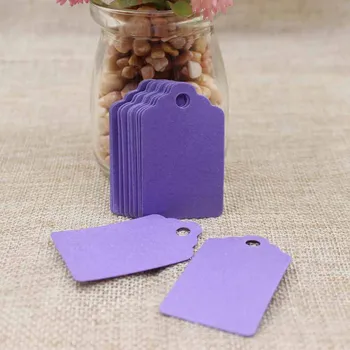 Feiluan personalizate etichetă de hârtie de culoare multi cadou eticheta .DIY gol violet/albastru de producție de îmbrăcăminte etichetă etichetă de preț de 5*3 cm 500pcs per lot